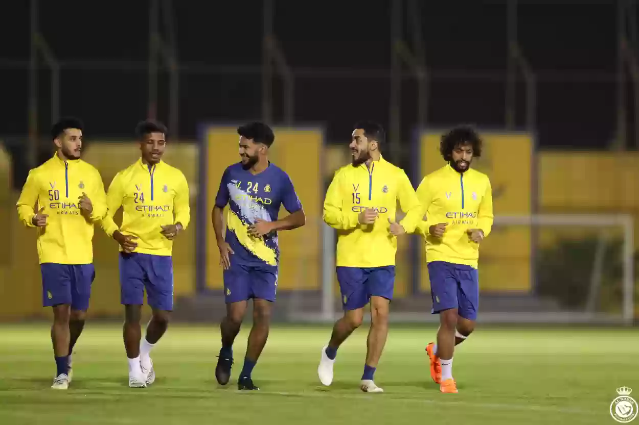 الحماس مليون في تدريبات النصر السعودي