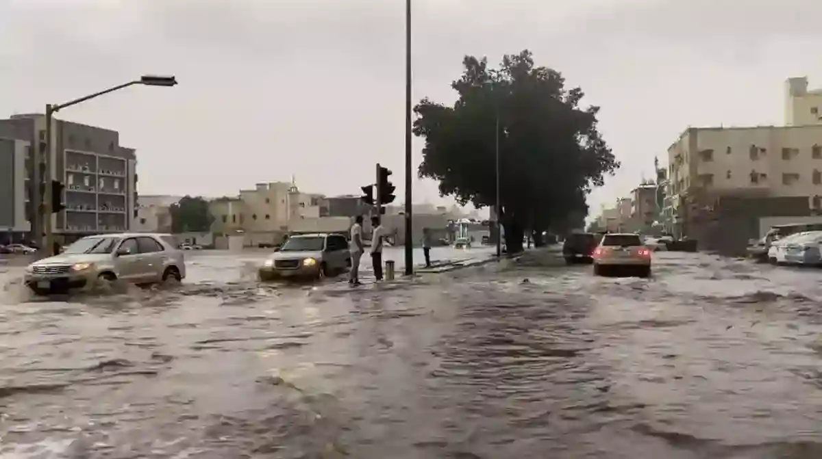 امطار غزيرة وسيول شهدتها بعض مناطق المملكة